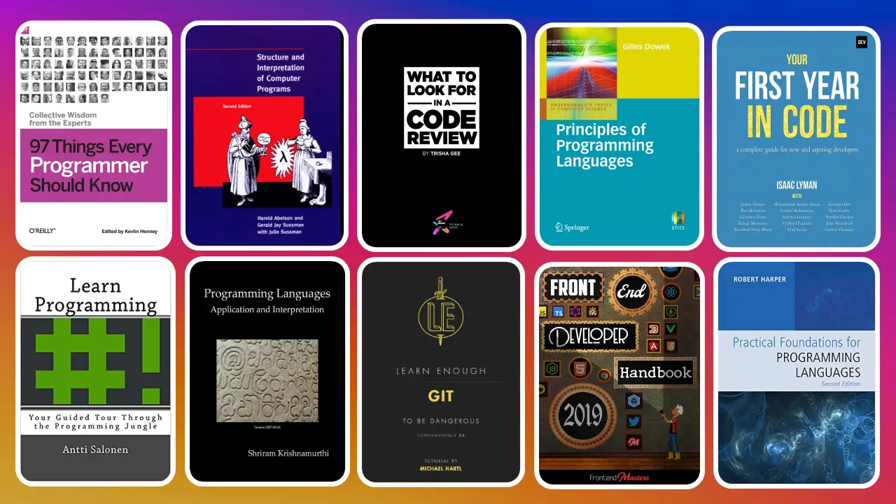 Free Programming Books For Beginners, Intermediate And Advanced Developers