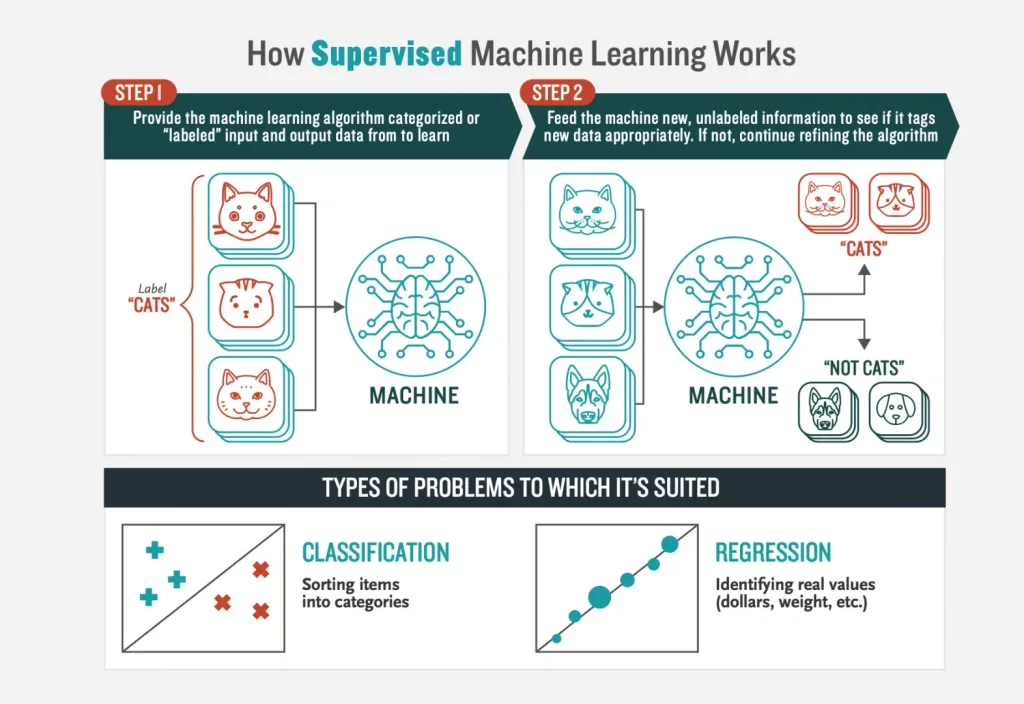 How supervised learning works?